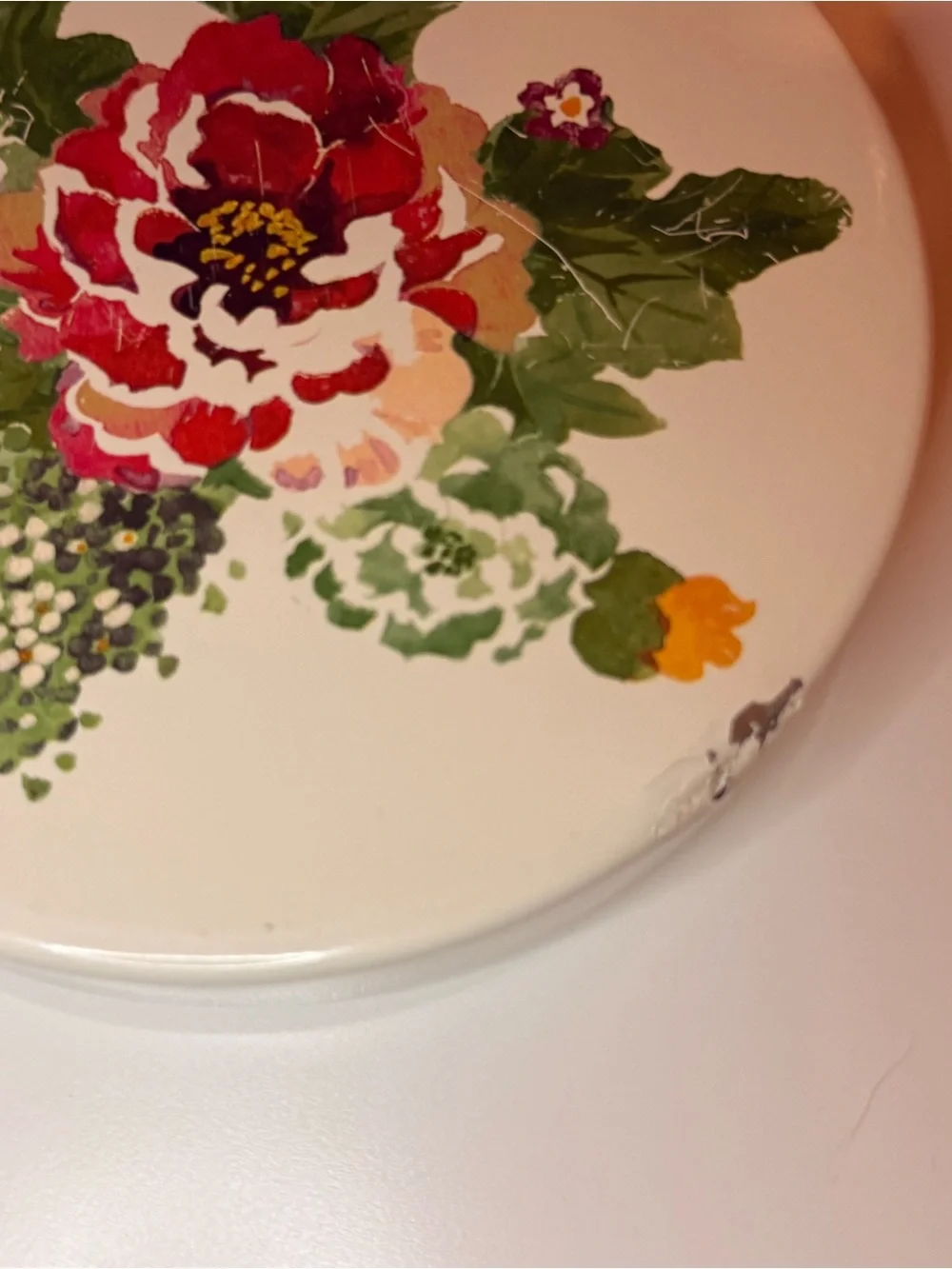 Set of 3 Pioneer Woman Metal Canisters with Lids Floral Meadow Original Labels
